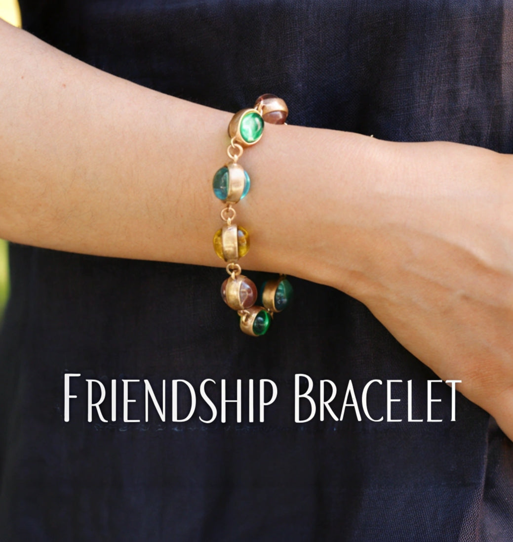 Fortune Power Blissful Gem Rainbow Bracelet featuring colorful gemstones