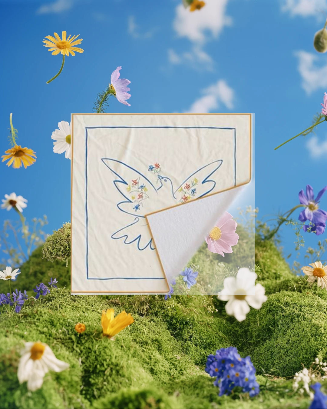 Peace Dove Self-adhesive Travel Organizer